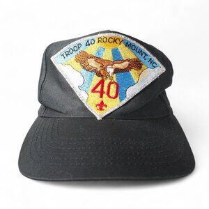 Vintage Eagle Boy Scout Troop 40 Rocky Mount, NC Snapback Hat OS